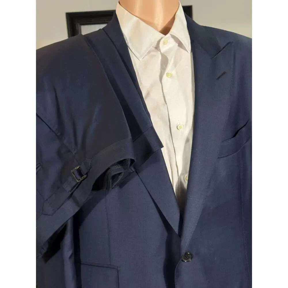 Tom Ford Navy Blue Wool 2Pc Suit O'Connor 56IT 46R US 40x28 Trousers Men's